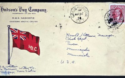 R.M.S. Nascopie #233 26 Aug 1938 3c H.B.C. Cover and contents