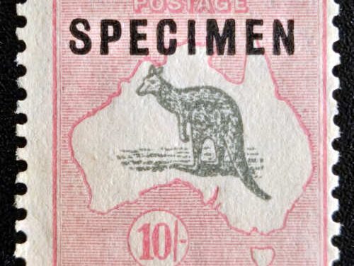 Australia #101S Mint 1929/1930 10/- Specimen