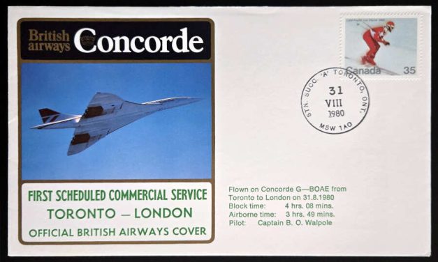 Canada #848 31 Aug 1980 35c mixed franked Concorde FFC (2)
