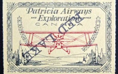 Patricia Airways #CL30 VF Mint Inverted Overprint Variety