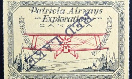 Patricia Airways #CL30 VF Mint Inverted Overprint Variety