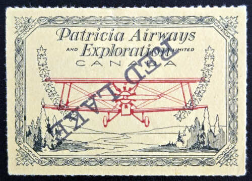 Patricia Airways #CL30 VF Mint Inverted Overprint Variety