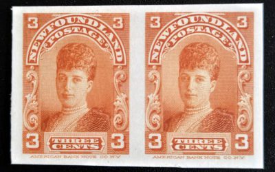 Newfoundland #83P VF 1897/1901 3c Plate Proof Pair