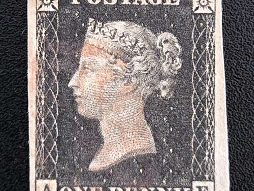 G.B. #1 F/VF Used 1840 1d Black position A-E