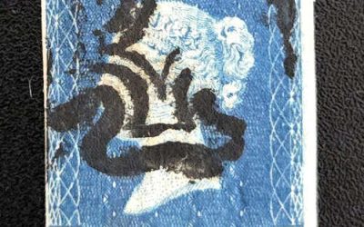 G.B. #2 Fine black M/C Used 1840 2d Blue