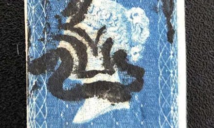 G.B. #2 Fine black M/C Used 1840 2d Blue