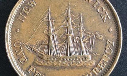 New Brunswick AU50 1854 Penny Token