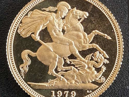 G.B. Proof 1979 QEII Gold Sovereign, 50,000 struck