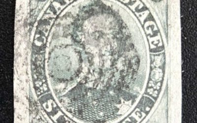 Canada #5b VF Used 6d Greenish Grey