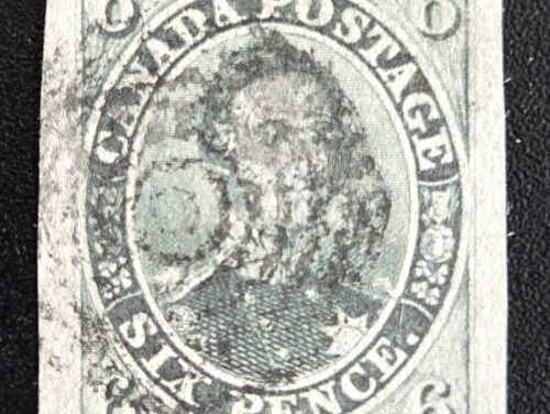 Canada #5b VF Used 6d Greenish Grey