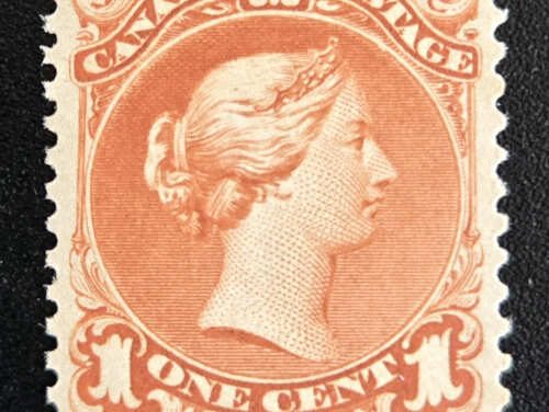 Canada #22 VF Mint LH OG 1868 1c Large Queen, ex Cohen