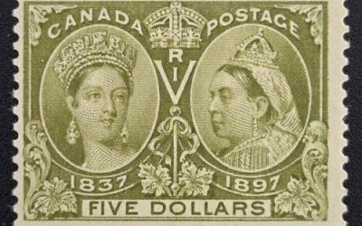 Canada #65 Fine Mint HR 1897 $5 Jubilee $1200