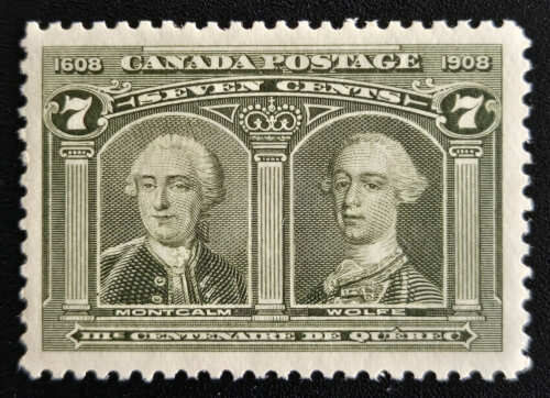 Canada #100 VFNH 1908 7c Quebec