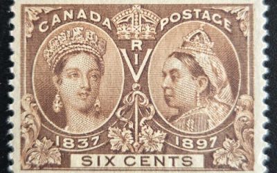 Canada #55 VFNH 1897 6c Jubilee