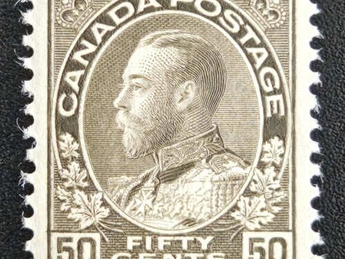 Canada #120 VFNH 1925 50c Admiral shade