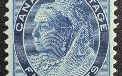 Canada #79 VFNH 1899 5c Queen Victoria Numeral
