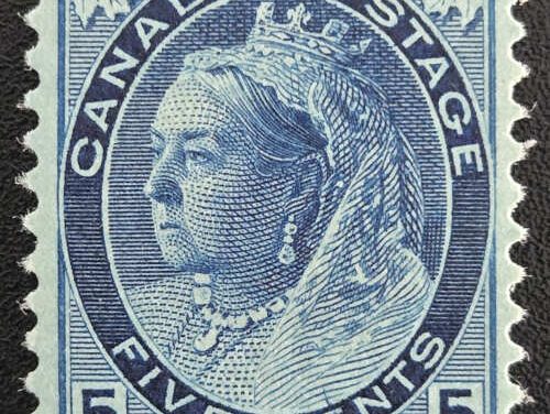 Canada #79 VFNH 1899 5c Queen Victoria Numeral
