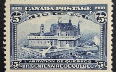 Canada #99 VFNH 1908 5c Quebec