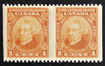 Canada #141b VFNH 1927 1c Perf by Imperf Pr., 250 made