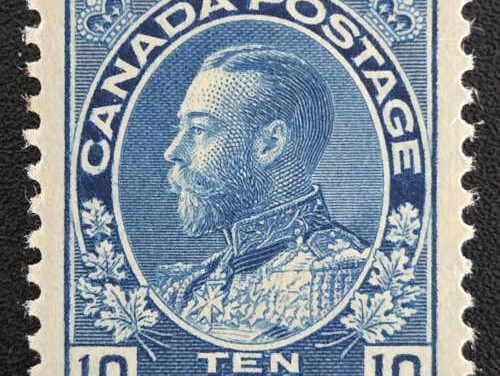 Canada #117a VFNH 1922 10c Dry Printing Admiral