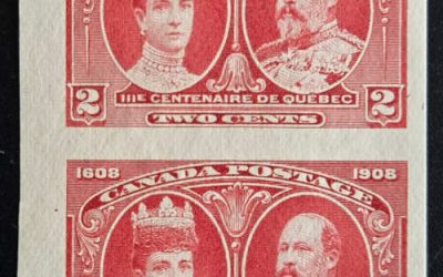 Canada #98ii VF Unu 1908 2c Imperf Shade Pr, 100 made