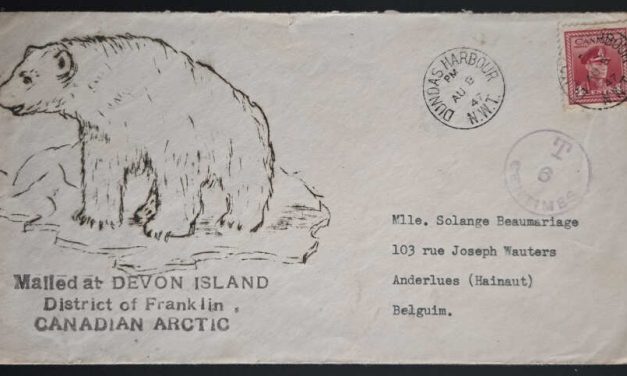 Dundas Harbour, N.W.T. 8 Aug 1947 4c cacheted 6c Due Cover to Bel