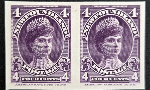 Newfoundland #84P VF 1901 4c Duchess of York Pl Proof Pair