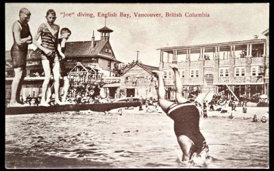 Joe Fortes Unu Hibben English Bay Postcard