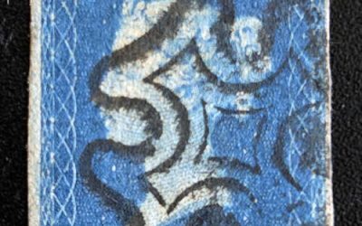 G.B. #2 Fine black M/C Used 1840 2d Blue