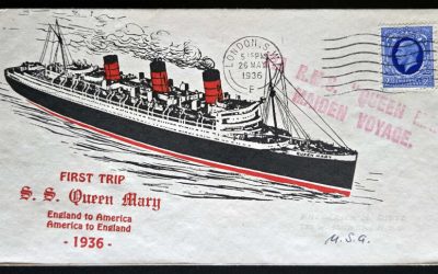 RMS Queen Mary 26 May 1936 2.5d Maiden Voyage Cover