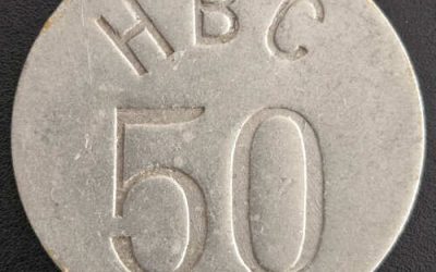 H.B.C. 1946 Eastern Arctic uniface 50c Aluminum Token