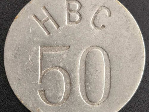 H.B.C. 1946 Eastern Arctic uniface 50c Aluminum Token