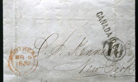 Montreal, LC 5 Mar 1852 stampless Cross Border FLS w/ contents