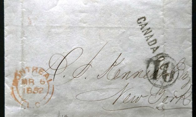 Montreal, LC 5 Mar 1852 stampless Cross Border FLS w/ contents