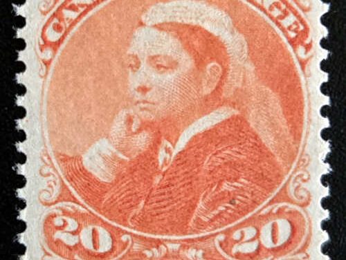 Canada #46 Fine+ Never Hinged 1893 20c Widow Weed