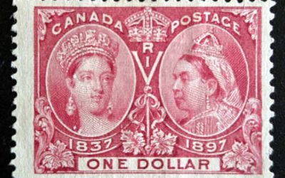 Canada #61 Fine Unu 1897 $1 Jubilee, 24,900 issued
