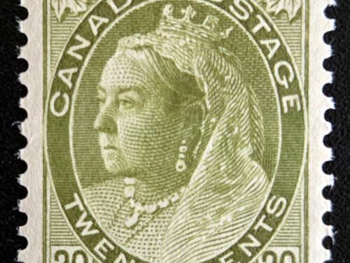 Canada #84 Fine+ Never Hinged 1900 20c QV Numeral