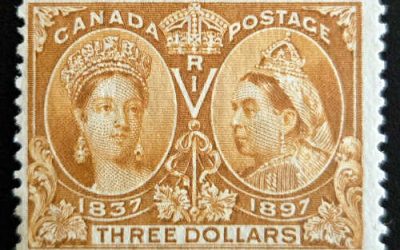 Canada #63 Fine Mint 1897 $3 Jubilee