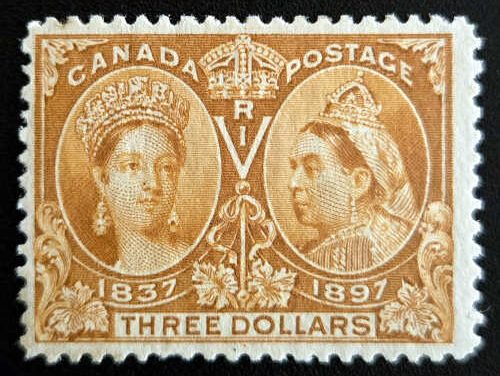 Canada #63 Fine Mint 1897 $3 Jubilee