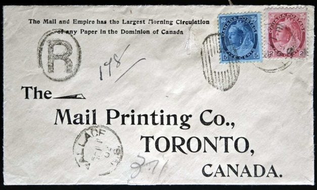 Canada #77, 79 11 Sep 1902 7c Registered Wallace R.P.O. Cover