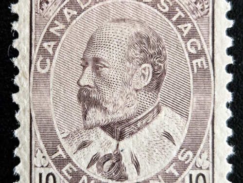 Canada #93i VF Mint HR 1903 10c Edward VII shade