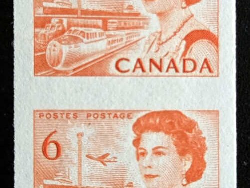 Canada #468Ac VFNH 1969 6c Centennial Imperf Pair