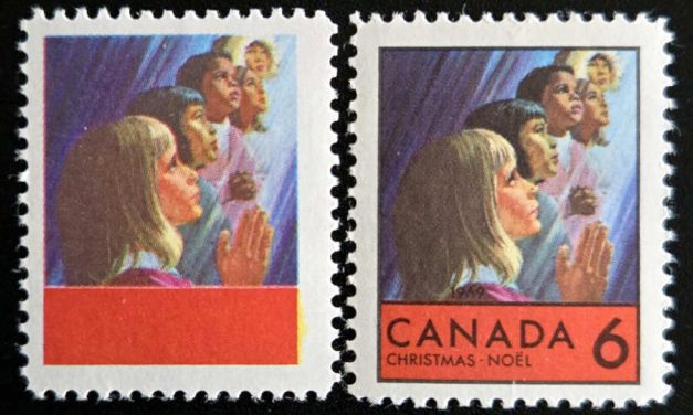Canada #503a NH 1969 6c Christmas Missing Colour Variety