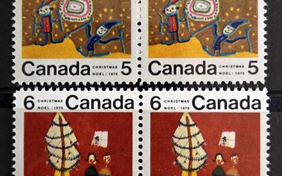Canada #522i, 525i VFNH Christmas 1970 Centre Blk Variety duo