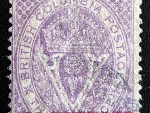 Canada #12i VG/F Used 1867/71 50c on 3d Inverted Wmk, thin
