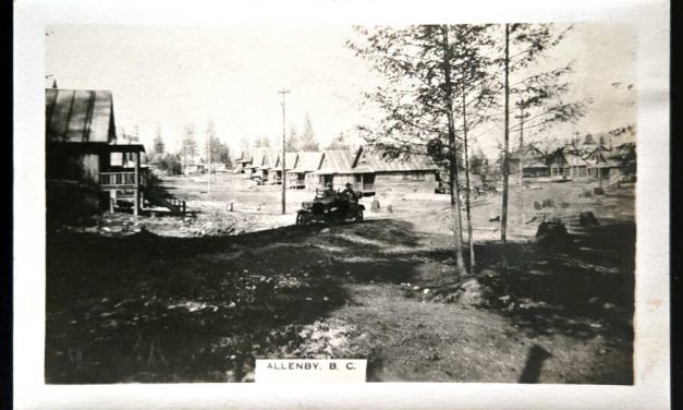 Allenby, BC Unu Mining Town real photo Postcard