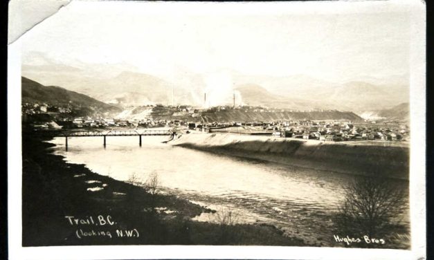 Trail, BC Unu Hughes real photo Postcard