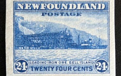 Newfoundland #210a VFNH 1932 24c Imperf single, extended frameline