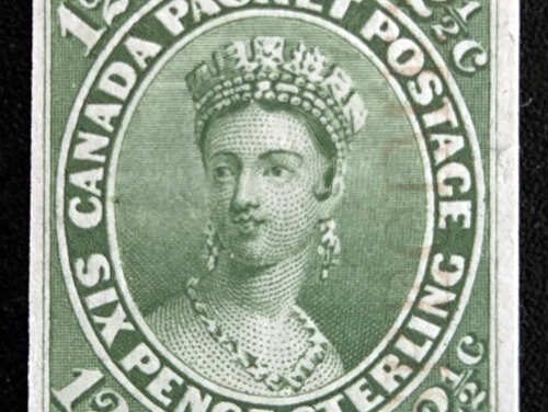 Canada #18Pi VF 1859 12.5c Specimen Plate Proof