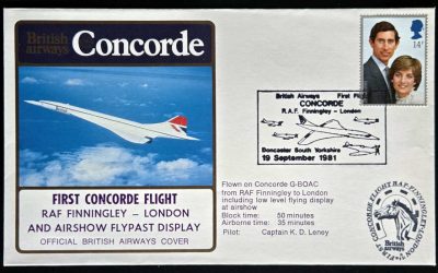 G.B. #950 19 Sep 1981 14p Concorde FFC
